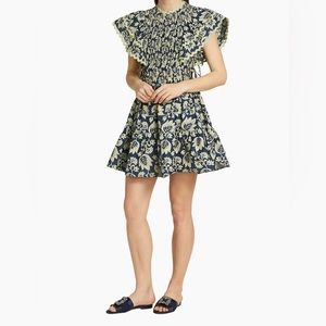 SEA New York Blue Ruffle Sleeve Dress XS